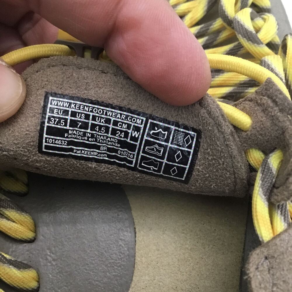 KEEN Uneek Hiking Sandals Shoes Womens (Waterproof) US 7 Yellow and Brown - Picture 5 of 7
